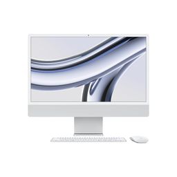 Apple 2023 iMac (24-inch, Apple M3 chip with 8‑core CPU and 10‑core GPU, 8GB Unified Memory, 256GB) - Silver image 1
