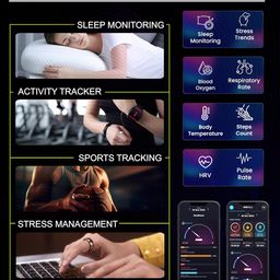 aaboRing, Health & Fitness Tracker Smart Ring, Advance Sleep Monitoring, Stress & Activity Tracking, Titanium, IP68 Waterproof (US Size No 6, Wireless - DeepBlack) image 5