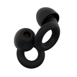 TAPAHPRIYAY ar Plugs for Noise Reduction Super Soft || Reusable Hearing Protection in Flexible Silicone for Sleep || Noise Sensitivity & Flights 8 Size Eartips 30dB Earplugs (Black) image 1