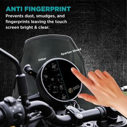 Spartan Shield {2 PACK) Digital Meter Screen Protector For ROYAL ENFIELD HIMALAYAN 450 || Anti Scratch || Water Resistant || HIMALAYAN450 4 INCH TFT Display Cluster Guard [Not Tempered Glass] image 3