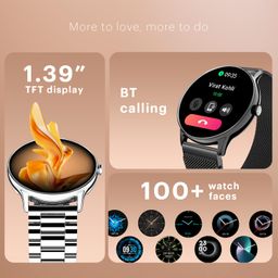 Noise Twist Go Round dial Smartwatch with BT Calling, 1.39" Display, Metal Build, 100+ Watch Faces, IP68, Sleep Tracking, 100+ Sports Modes, 24/7 Heart Rate Monitoring (Elite Black) image 2
