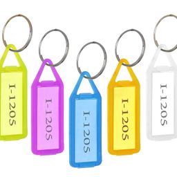 wekonnect WeKonnect; Multicolor Keyring & Keychain with Name Key Tag Labels image 4