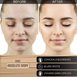 facescanada FACES CANADA All Day Hydra Matte Foundation | 3-in-1 Foundation + Moisturizer + SPF 30 | 24 HR Aloe Hydration & Vitamin C | 10HR Long Wear | Medium to High Buildable Coverage | Absolute Ivory 012 | 25ml image 2