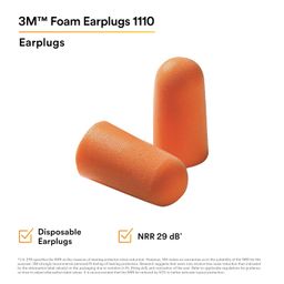 3M 1100 Ear Plug Un-Corded, Extra Soft, Reusable Earbuds Noise Cancellation, Soundproof Earplug Use For Underwater, Meditation, Study, Flight Travel, Sleeping, Sound Block Up To 29 Db (Pack of 10) image 2