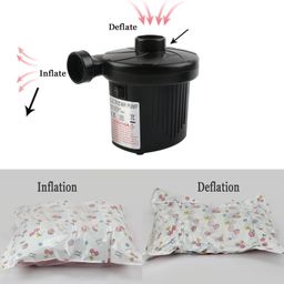 generic Zipzox AC Electric Vacuum Air Pump for Quickly Inflates/Deflates Sofa, Bed, Swimming Pool Tubes, Toys,Air Bags, Mattresses, Inflatable Stuffs image 5