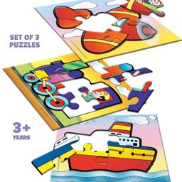Frank Travel Time Jigsaw Puzzle for Kids 3 Years & Above – Fun & Challenging Brain Booster Game – Educational Puzzle Promoting Enhanced Focus and Memory Skills – 10201 image 3