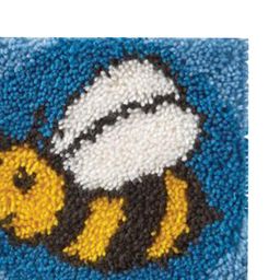 LOOM TREE Latch Hook Rugs Carpets Cushion Mat Making Kit Crafts for Beginner Bee Needlecrafts & Yarn | Rug Making | Latch Hooking | Latch Hooking Kits image 3