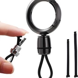 spinfo ™ Universal Keychain for Men and Women,Simplicity Key Ring Clip, Double layer buckle Car Key chain image 1
