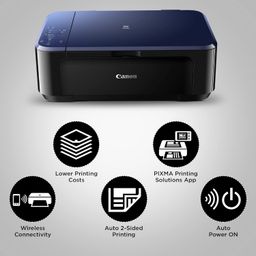 Canon PIXMA E560 All in One (Print, Scan, Copy) WiFi Ink Efficient Colour Printer with Auto Duplex Printing for Home image 5