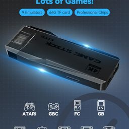 XIVON Wireless video games for tv gaming Retro gaming console with Game Stick 1080p Plug & Play Set for 2 player with 9Emulator for Kids & Old School Station Video Game image 4
