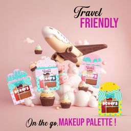 glam 21 Glam21 Scoop Makeup Palette | Face Palette With Eyeshadow, Blusher, Contour and Highlighter | Mix of Mattes & Shimmers | Highly Pigmented | Travel-Friendly | All-in-One Kit |Cotton Candy|15gm image 4