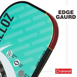 Airavat KELOZ 7402 Professional Pickleball Paddle Racket, Carbon Fibre, Lightweight, Comfort Cushion Grip, Max Spin & Control, Pickleball Paddle Racket with Bag (Cyan Color) image 5