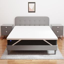 Comforto Memory Foam Mattress Topper (78x72x2 Inches) | Premium 2-Inch Pressure-Relieving Memory Foam | Soft & Supportive for Better Sleep | Durable and Long-Lasting Comfort image 2