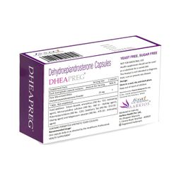 A A R K I O S DHEAPREG 25mg - 1 Strips of 10 Capsules| Micronized DHEA (Dehydroepiandrosterone) Micronized for Enhanced Absorption | Boosts Energy | Supports Mood & Promotes Well-being, Non-Vegetarian image 5