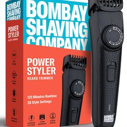 Bombay Shaving Company Beard Trimmer For Men, 2X Fast Charging, USB Type C, 2 Yr Warranty, 120Min runtime, Hair Trimmer, Shaving Machine, Cordless Beard, 38 length Settings(Black) image 1