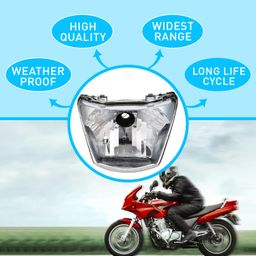 UNO Minda HL-5205M Head Light Assembly with Dust Cap without Holder for Hero Passion Plus image 3