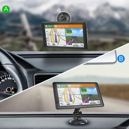 mrsxwpy 2023 Newest Car GPS Navigator 7-inch Touch Screen Real Voice prompts Turn Direction Speed Limit Warning car GPS Satellite Navigator, Lifetime Free Update World map image 4