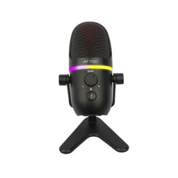 Ant Esports Wente 250 USB Microphone, Plug and Play Gaming Mic for PC, Mac, PS4/5, Podcast Microphone with RGB, Mute, Monitor, Noise Reduction, Volume Gain, Great for Recording, Streaming image 1