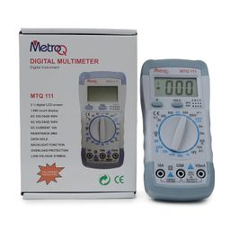 generic MetroQ Digital MultiMeter MTQ111-3 1/2 Digital LCD, 1999 Count Display, DC/AC Voltage, DC Current, Resistance image 1