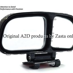 A2D Combo of 2in1 Adjustable Wide Angle Blind Spot Mirrors Side & Rear View Mirror LEFT SIDE for Maruti Suzuki Gypsy king image 2