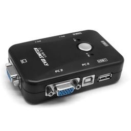qicheng&lys RuhZa USB KVM Switch 2 Port, KVM VGA SVGA Switch Box USB 2.0 KVM Mouse Switcher Keyboard 1920 * 1080 VGA Splitter Box Sharing Switch... image 2