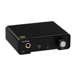 kguss Topping DX1 Mini Stereo DAC Headphone Amplifier Combo - 280mW x2 Powerful Output Two-Stage GAIN Switch USB Chargable Discrete LNRD AK4493S XU208 384kHz/32bit Native DSD256 HiFi Home Audio (Black) image 1