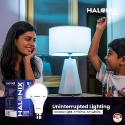 Halonix 18W Emergency Inverter Bulb | Rechargeable Emergency Led Bulb for Power Cuts | Backup : Upto 4hrs | Cool Day Light | Pack of 1 | Rechargeable Emergency light | image 4