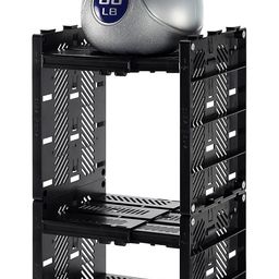 storagemax Deluxe Locker Shelf, Locker Organizer with 3 Adjustable Shelves for Work and School Lockers, Black image 4