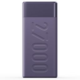 Ambrane 27000mAh Powerbank, 22.5W Fast Charging, Triple Output (2 USB & 1 Type C), PD, Quick Charge for iPhone, Android & Other Devices, Made in India + Type C Cable (Stylo Pro 27K, Deep Purple) image 1