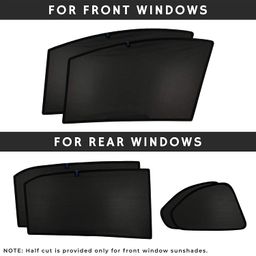 autoaddict Auto Addict Car Window Sunshades Non Magnetic with Dicky Fix Type(Side Windows,Rear Window) for Mahindra XUV 700 image 2