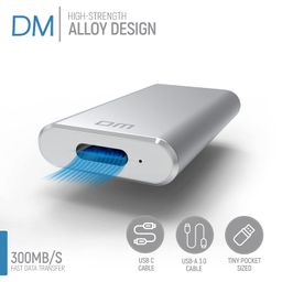 Dynon Metrics External SSD – USB-C Portable SSD with Standard USB-A and C Cable – High-Strength Alloy SSD External – 300MB/s Fast Data Transfer – Pocket Size Solid State Drive – 512 GB image 2