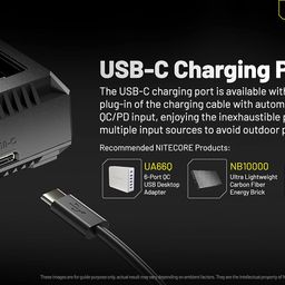 Nitecore Ci2 2 Bay Universal Battery Charger Support 16340 14500 18650 21700 Lithium Ion AA AAA Ni-MH Ni-CD, USB-C QC PD with Lumentac Battery Organizer image 5