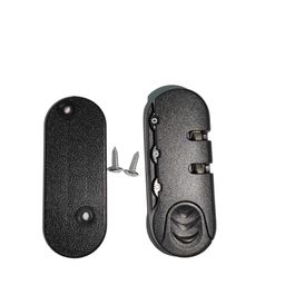 Kawn Secure Luggage 3 Digit Combination Lock Suitcase Bag Code Lock Padlock - Portable and Lightweight - DS-004A Black image 4