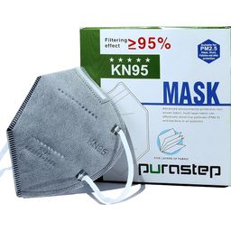 Purastep KN95 (Pack of 10) (Equivalent to N95, FFP2) Five Layers Face Mask, CE certified, Washable, Pack of 10 (Reusable) image 1