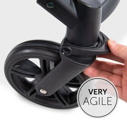 Hauck Rapid 4 Baby Stroller-Ultra Compact and Lightweight Buggy with 5-Point Harness, One Hand Fold, Removable Bumer Bar, Pram for Kids from Birth Up to 25 Kg-Approx. 4 Years,Black image 3