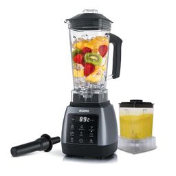 AGARO Royal Professional Blender/Grinder/Mixer, 2000W, 5 Preset Function, Commercial heavy duty blender, High Power & Speed Blender, 9 Speed Settings, Pulse & Timer, 2L & 600ml Small Grinding Jar image 4
