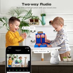 camate your security companion Camate Hybrid 4G Sim Based + Wi Fi Based 3MP Smart Indoor CCTV Camera | Baby Monitoring Surveillance | Motion Detection & Tracking | Night Vision | 2-Way Audio | Support 256GB Micro SD Card image 4