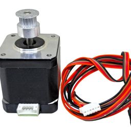 INVENTO 1Pcs Nema 17 5 Kg-cm Bipolar Stepper Motor with 20 teeth GT2 Pulley for CNC Robotics RepRap 3D Printer image 1