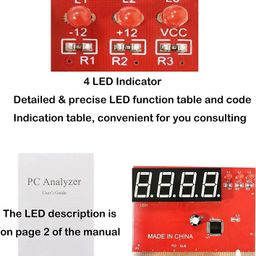 mak world 4 Digit PC Motherboard Analyser Diagnostic Card Tester Debug Card image 4