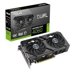 ASUS DUAL NVIDIA Geforce RTX 4060 OC Edition Scheda Grafica 8 GB GDDR6, 128 Bit,Pci_E_X8, Pcie 4.0, HDMI, Displayport, Nero, DUAL-RTX4060-O8G-EVO image 1