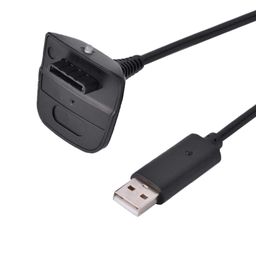 ubersweet UBERSWEET® For Microsoft for Xbox 360 Wireless Controller USB Charger Quick Charging Cable Cord, Pure Copper(Black) image 1