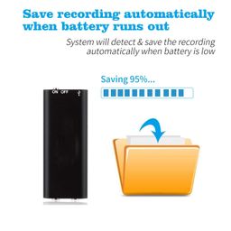 SekyuritiBijon Mini Digital Voice Recorder Upto 64GB Memory Supportable Professional Audio Recorder MP3 Player TF Card Dictaphone Record Microphone Sound Recording image 3
