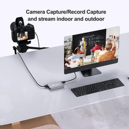 Etzin Game Link Ezcap USB 3.0 HD Live Broadcast Box with Microphone, Support 4K 60fps Input and Output,1080P 60fps Recording-EPL-815HVC-01. image 5