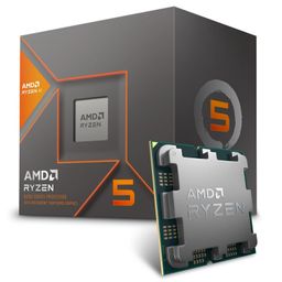 AMD Ryzen 5 8600G Desktop Processor 6 cores 12 Threads 22 MB Cache 4.3 GHz Upto 5 GHz AM5 Socket (100-100001237BOX) image 1