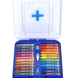 Doms 25 Shades Oil Pastels | Comes In Hard Plastic Case | Smooth Color Intermixing With Bright & Intense Colors | Free Pastel Holder, Sharpner & Scratching Tool Inside | Pack of 1 image 2