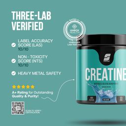 Sparkfusion Micronized Creatine Monohydrate Improve Performance and Strength and Support Workout Recovery | Lab Tested | Fast Recovery (100 g (Pack of 1), Unflavoured) image 2
