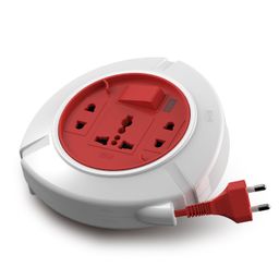 GM 3041 Trio 2 Pin Flex Box 5 Mtr. with Indicator & International Socket image 2