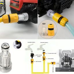 JPT COMBO UNIVERSAL INLET QUICK CONNECTOR WITH TRANSPARENT FILTER FOR GARDENING & HIGH-PRESSURE WASHERS COMPATIBLE WITH JPT BOSCH STARQ AGARO SHAKTI AND ALL WASHERS image 5
