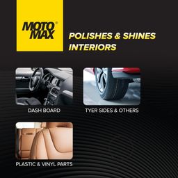Motomax Dashboard Polish 100 ml, Pack of 2, with cleaners & silicone | Restore, shine dull dashboards| Protect from UV rays, cracking, fading & sun heat image 3
