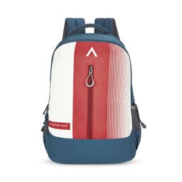 aristocrat Apex Casual 4 Compartment Backpack 34L With Rain Cover, With Quick Access Front Pocket, Bottle Holder with Loop & Stationery Pouch | Red | Apex image 1